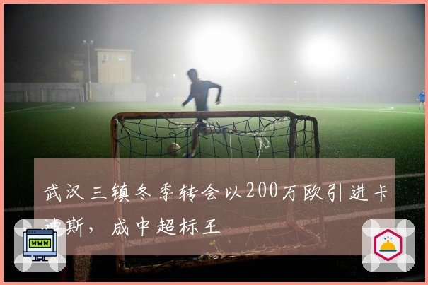 武汉三镇冬季转会以200万欧引进卡迪斯，成中超标王